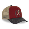 Casquette trucker filet effet usé avec print Crew Electrics