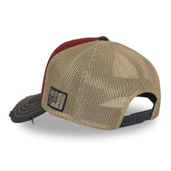 Casquette trucker filet effet usé avec print Crew Electrics