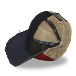 Casquette trucker filet effet usé avec print Crew Electrics