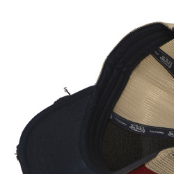 Casquette trucker filet effet usé avec print Crew Electrics