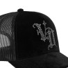 Casquette baseball Velvet avec logo en Strass Royal B