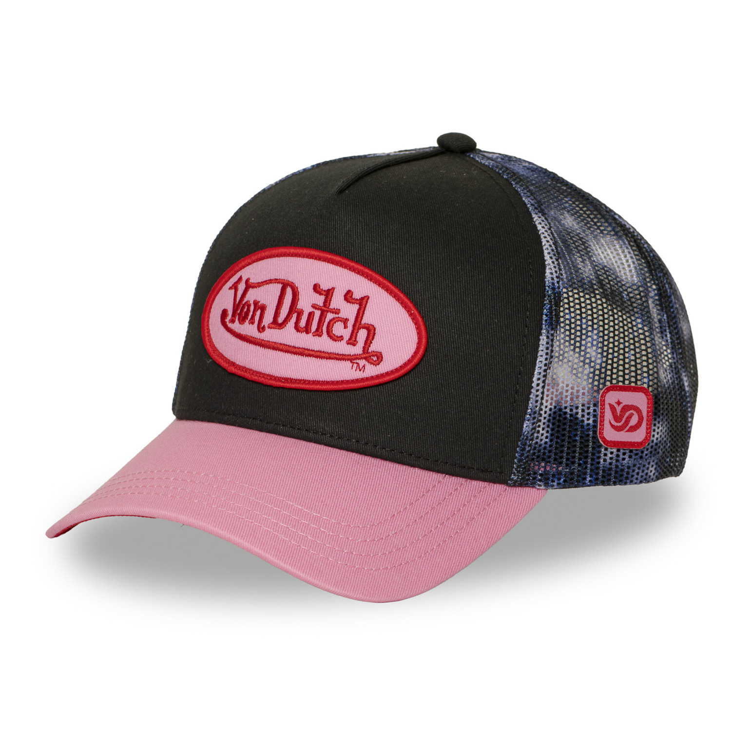 Casquette baseball avec filet imprimé et patch Space