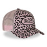 Casquette baseball Velvet avec print et broderie Leopard Rose