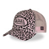 Casquette baseball Velvet avec print et broderie Leopard Rose