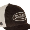 Casquette baseball premium filet en velours côtelé et patch LOFB49