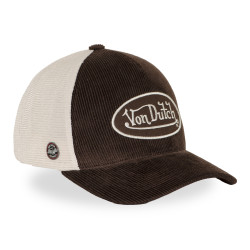 Casquette baseball premium filet en velours côtelé et patch LOFB49