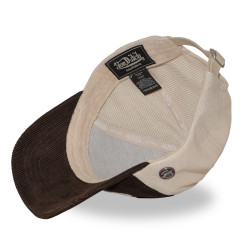 Casquette baseball premium filet en velours côtelé et patch LOFB49
