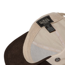 Casquette baseball premium filet en velours côtelé et patch LOFB49