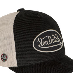 Casquette baseball premium filet en velours côtelé et patch LOFB50