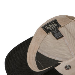 Casquette baseball premium filet en velours côtelé et patch LOFB50