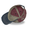 Casquette baseball avec broderie et effet usé Retro Denim
