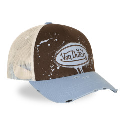 Casquette baseball effet usé avec broderie et print  Tag04