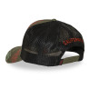 Casquette trucker effet usé avec patch et print Café
