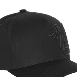 Casquette trucker avec broderie 3D côté Chi Black