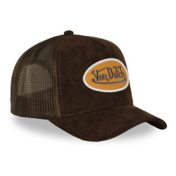 Casquette trucker filet en suédine avec patch Fur Ganache