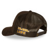 Casquette trucker filet en suédine avec patch Fur Ganache