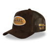 Casquette trucker filet en suédine avec patch Fur Ganache