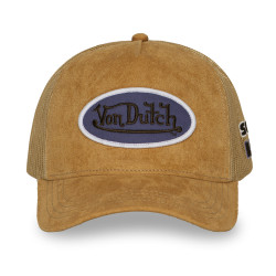 Casquette trucker filet en suédine avec patch Fur Sunflower