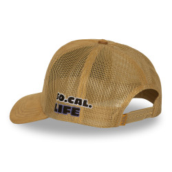 Casquette trucker filet en suédine avec patch Fur Sunflower