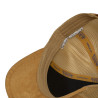 Casquette trucker filet en suédine avec patch Fur Sunflower