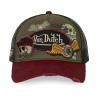 Casquette trucker filet effet usé avec patch et print Patches17