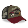 Casquette trucker filet effet usé avec patch et print Patches17