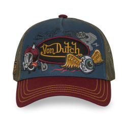 Casquette trucker filet avec patch et print Patches20