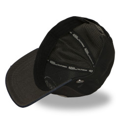 Casquette trucker filet premium avec patch et visière bimatière Shiel