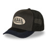 Casquette trucker filet premium avec patch et visière bimatière Shiel
