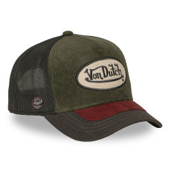 Casquette trucker filet premium avec patch et visière bimatière Shiel