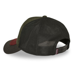 Casquette trucker filet premium avec patch et visière bimatière Shiel