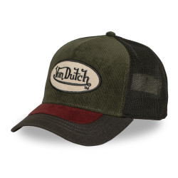 Casquette trucker filet premium avec patch et visière bimatière Shiel