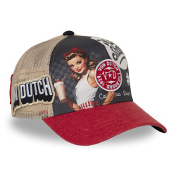 Casquette trucker filet avec print et patch  Subl Pinup Milk