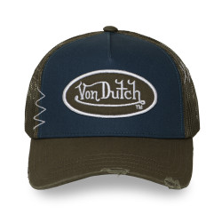 Casquette trucker avec filet effet usé avec filet et patch Used14