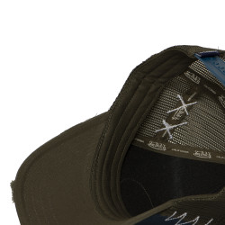 Casquette trucker avec filet effet usé avec filet et patch Used14