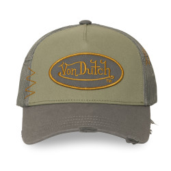 Casquette trucker avec filet effet usé avec filet et patch Used15