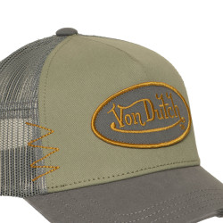 Casquette trucker avec filet effet usé avec filet et patch Used15