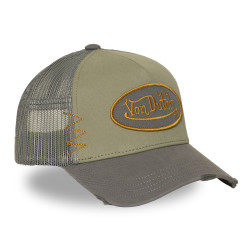 Casquette trucker avec filet effet usé avec filet et patch Used15