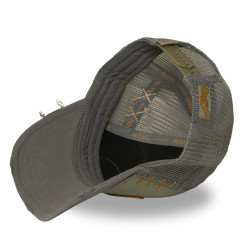 Casquette trucker avec filet effet usé avec filet et patch Used15