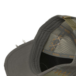 Casquette trucker avec filet effet usé avec filet et patch Used15