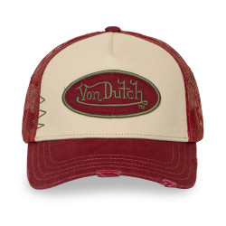 Casquette trucker avec filet effet usé avec filet et patch Used16