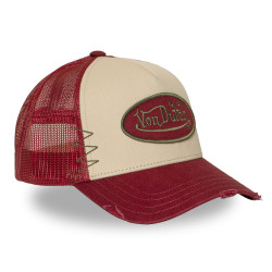 Casquette trucker avec filet effet usé avec filet et patch Used16