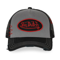 Casquette trucker avec filet effet usé avec filet et patch Used17