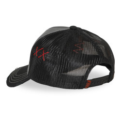 Casquette trucker avec filet effet usé avec filet et patch Used17