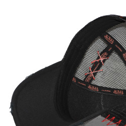 Casquette trucker avec filet effet usé avec filet et patch Used17