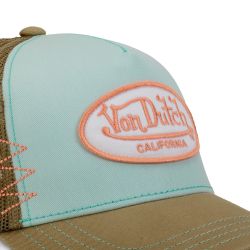 Casquette trucker avec filet effet usé et patch brodé Used