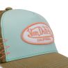 Casquette trucker avec filet effet usé et patch brodé Used