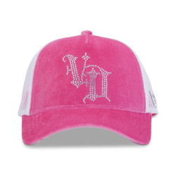 Casquette baseball Velvet avec logo en Strass Royal P