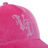 Casquette baseball Velvet avec logo en Strass Royal P