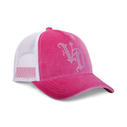 Casquette baseball Velvet avec logo en Strass Royal P